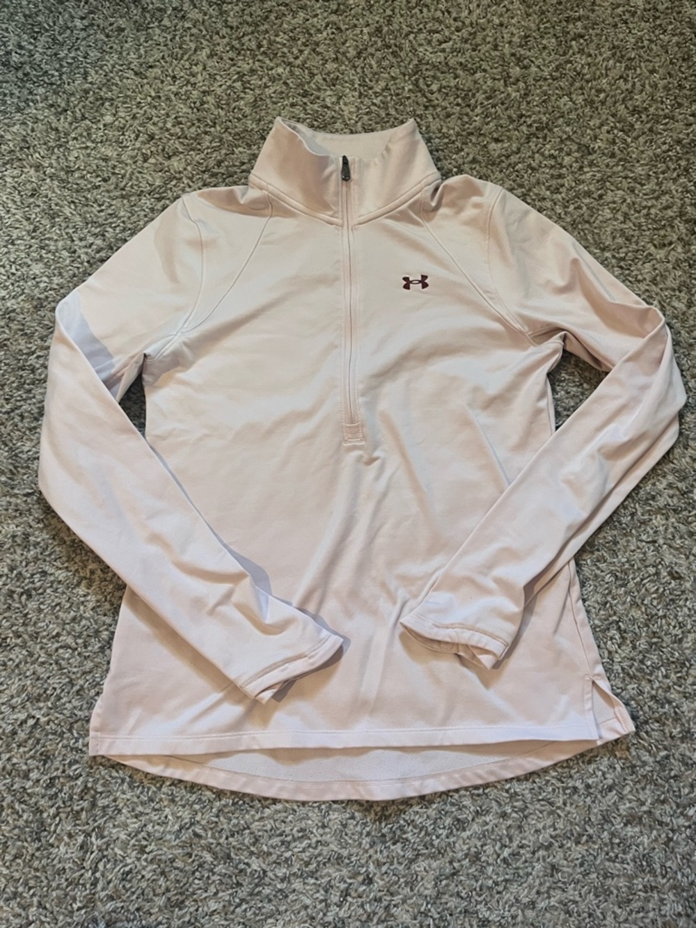 Under Armour Women's Light Pink 1/4 Zip Performance Pullover